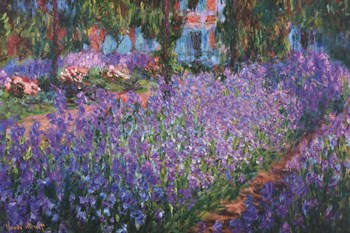 The Artist&#39;s Garden at Giverny, c.1900 by Claude Monet art print