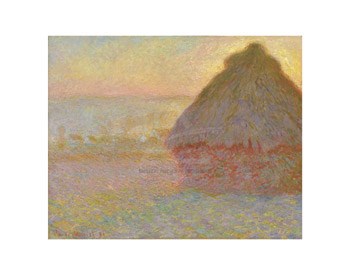 Grainstack (Sunset), 1891 by Claude Monet art print