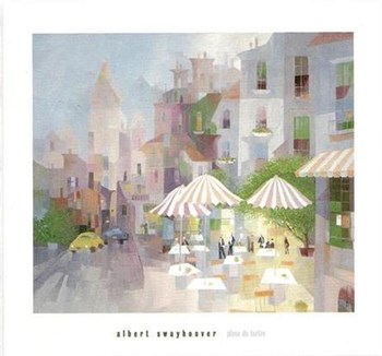 Place du Tertre by Albert Swayhoover art print