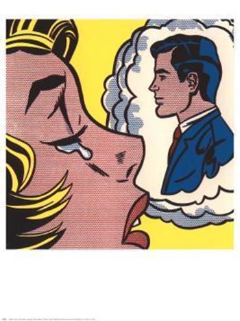 Thinking Of Him by Roy Lichtenstein art print