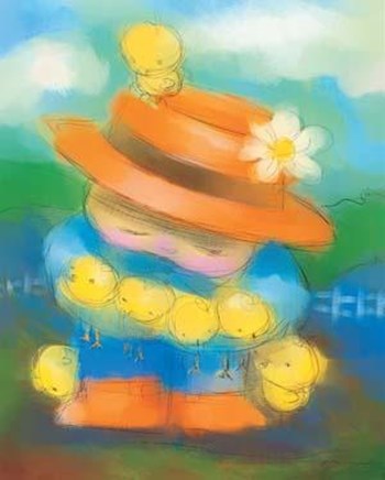 Me With Chicks by Anthony Morrow art print