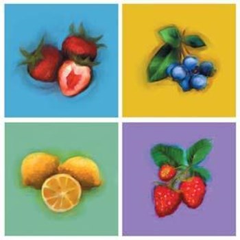 Four Fruit Panel by Anthony Morrow art print