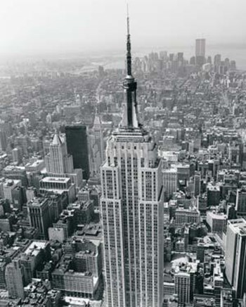 Empire State Building / World Trade Center by Christopher Bliss art print