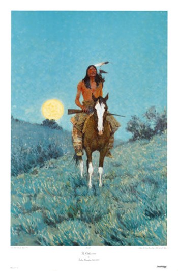 The Outlier by Frederic Remington art print