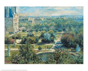 View Of Tuileries Gardens by Claude Monet art print