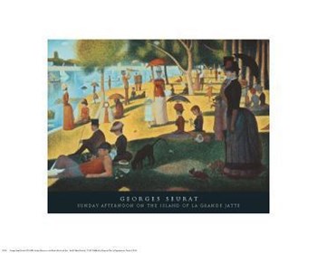 Sunday Afternoon on the Island of La Grande Jatte, c.1886 by Georges Seurat art print