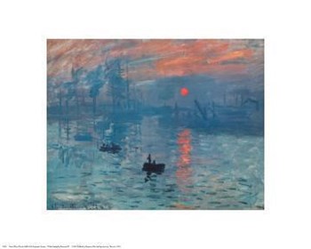 Impression, Sunrise, c.1872 (blue) by Claude Monet art print