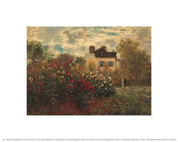 Artist Garden In Argenteuil by Claude Monet art print