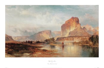 Cliffs Of Green River by Thomas Moran art print