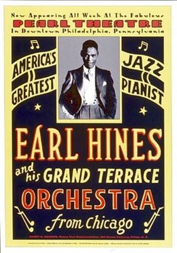 Earl Hines: Pearl Theatre, Philadelphia art print