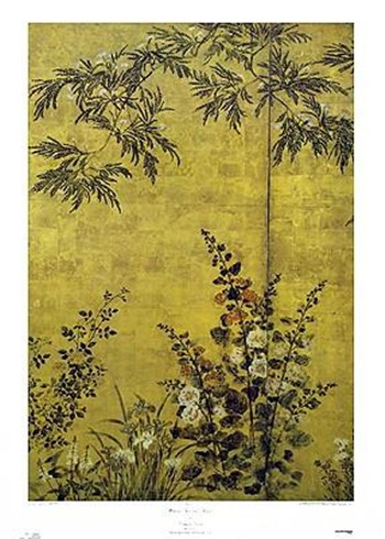 Mimosa Trees And Flowers by Sosetsu art print