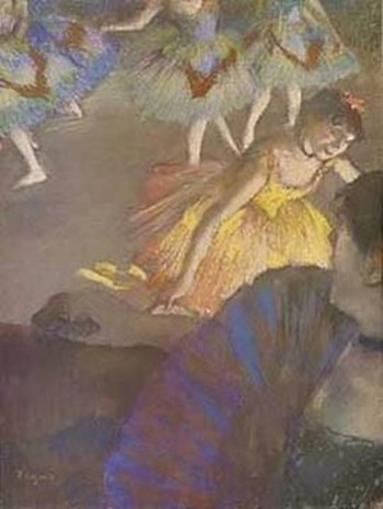 Ballerina And Lady With Fan by Edgar Degas art print