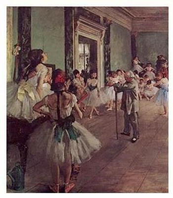 Dancing Class by Edgar Degas art print