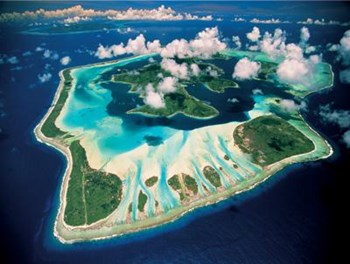 Aerial View, Bora Bora, French Polynesia by Paul Chesley art print