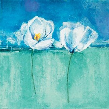 Fleurs D&#39;azur II by Isabelle Herbert art print