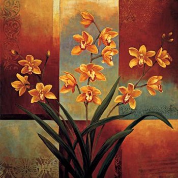 Orange Orchid by Jill Deveraux art print