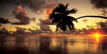 Aitutaki Lagoon, Cook Islands by Hendrie art print