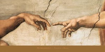 Creazione Di Adamo by Michelangelo Buonarroti art print