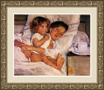 Breakfast In Bed by Mary Cassatt art print