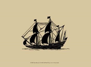 Ship Silhouette I art print
