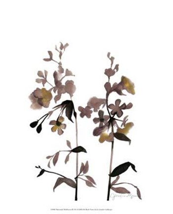 Watermark Wildflowers III by Jennifer Goldberger art print