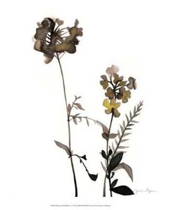 Watermark Wildflowers V by Jennifer Goldberger art print