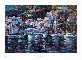 Harbor Reflections by John Cosby art print