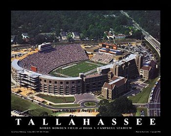 Tallahassee, Florida - Bobby Bowden Fiel by Brad Geller art print