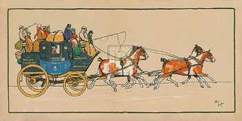 Stagecoach I by Cecil Aldin art print