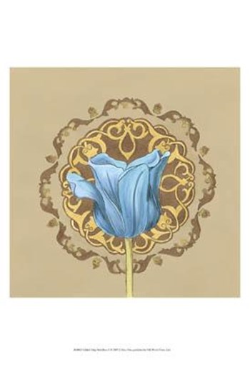 Gilded Tulip Medallion II by June Erica Vess art print
