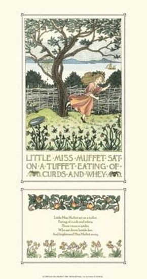 Little Miss Muffet by Francis D. Bedford art print