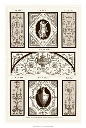 Sepia Pergolesi Panel I by Michelangelo Pergolesi art print