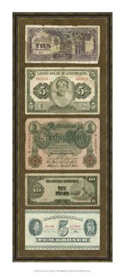 Foreign Currency Panel I by Vision Studio art print