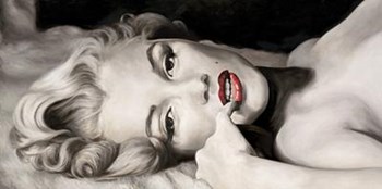 Marilyn Monroe - Reclined by L. Ritter art print