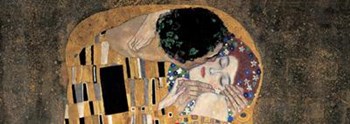 The Kiss, c.1908 (detail) by Gustav Klimt art print