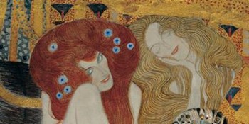 Impurity and Desire, c.1902 (detail of Beethoven Frieze) by Gustav Klimt art print