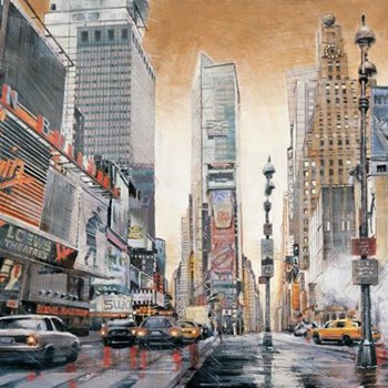 Crossroads (Times Square) by Sid Daniels art print