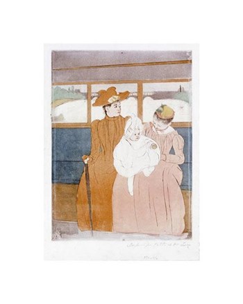 In The Omnibus by Mary Cassatt art print