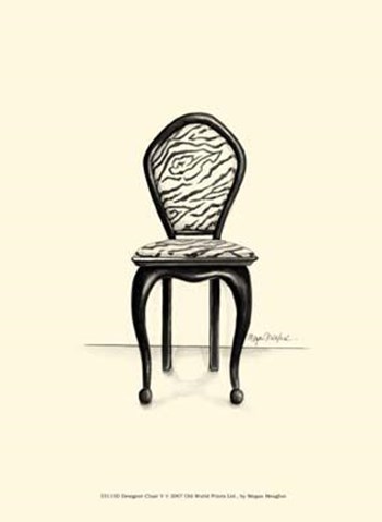 Designer Chair V by Megan Meagher art print