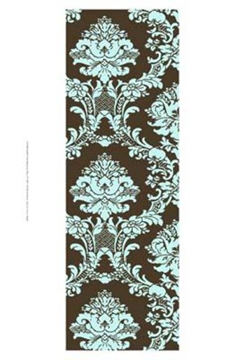 Small Vivid Damask In Blue I art print