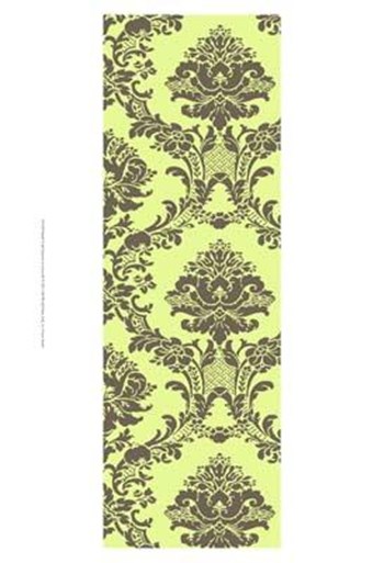 Small Vivid Damask In Green II art print