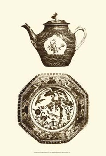 Manor Porcelain In Brown I by Ridgefield art print