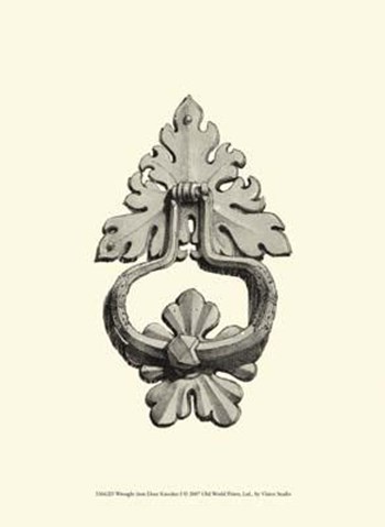 Wrought Iron Door Knocker I art print