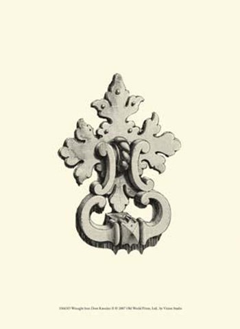 Wrought Iron Door Knocker II art print