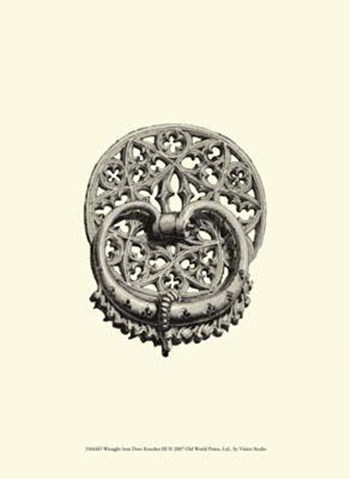 Wrought Iron Door Knocker III art print
