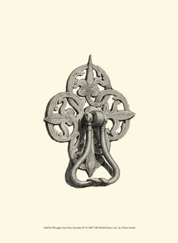 Wrought Iron Door Knocker IV art print