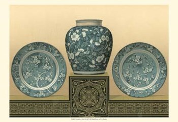 Porcelain In Teal I art print