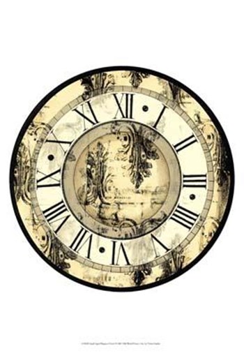 Small Aged Elegance Clock art print