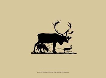 Elk Silhouette I art print