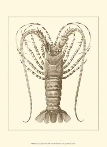 Sepia Lobster I art print